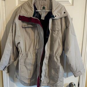 Northwest Territory Light Tan Jacket with Deep Red Interior
